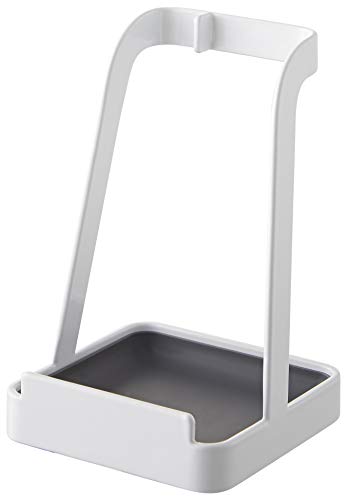 YAMAZAKI home Lid Stand for Utensils in Kitchen Ladle Holder, White, White