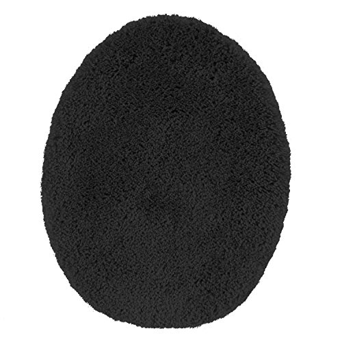 Maples Rugs Cloud Bath Rug, Nylon, Rich Black, Lid Cover