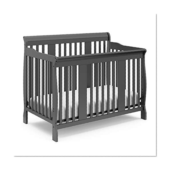 Book Cover Storkcraft Tuscany 4-in-1 Convertible Crib, Gray Easily Converts to Toddler Bed, Day Bed or Full Bed, 3 Position Adjustable Height Mattress