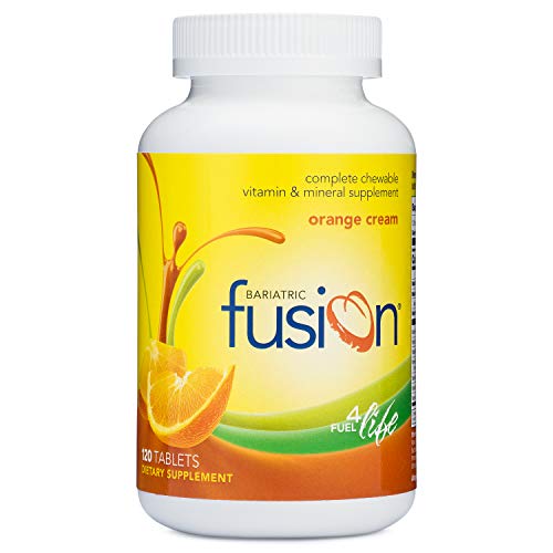 Book Cover Bariatric Fusion Complete Chewable Multivitamin and Mineral Supplement Orange Cream 120 Tablets for Gastric Bypass and Sleeve Gastrectomy