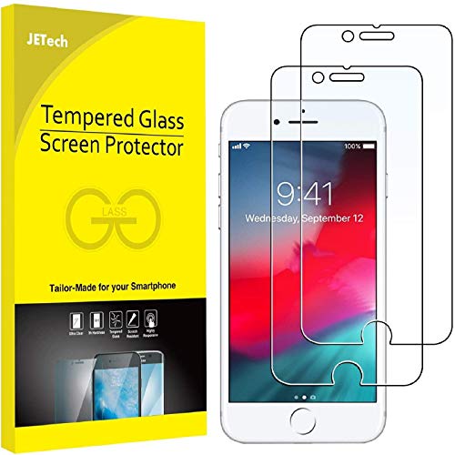 Book Cover JETech Screen Protector for iPhone 8, iPhone 7, iPhone 6 and iPhone 6s, Tempered Glass Film, 2-Pack