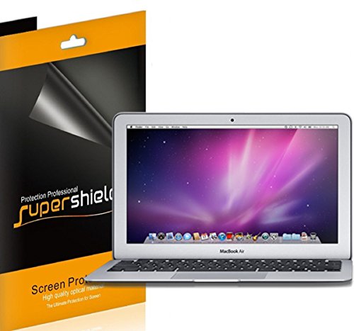 Book Cover (3 Pack) Supershieldz Anti Glare and Anti Fingerprint (Matte) Screen Protector for Apple MacBook Air 13 inch (2010-2017 Model A1369 A1466)