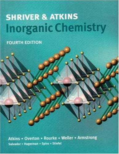 By Duward Shriver Inorganic Chemistry 4e