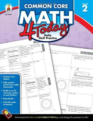 By Erin McCarthy Common Core Math 4 Today, Grade 2: Daily Skill Practice (Common Core 4 Today) (Csm Wkb)
