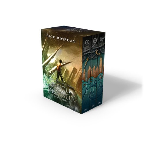 By Rick Riordan Percy Jackson and the Olympians 3 Book Paperback Boxed Set with new covers (Percy Jackson & the Olym (Box)