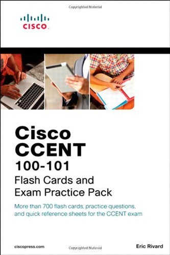By Eric Rivard CCENT ICND1 100-101 Flash Cards and Exam Practice Pack (Flash Cards and Exam Practice Packs) (1st Edition)
