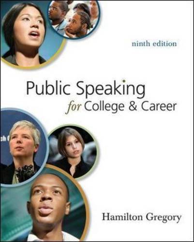 By Gregory Public Speaking for College & Career 9th EDITION (9th)