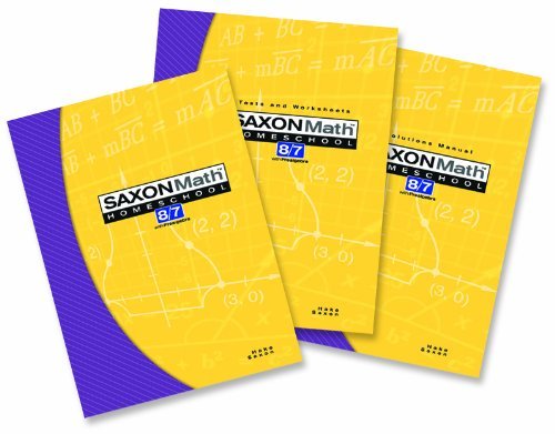 By SAXON PUBLISHERS Saxon Math 8/7: Homeschool Set/Box (1st)