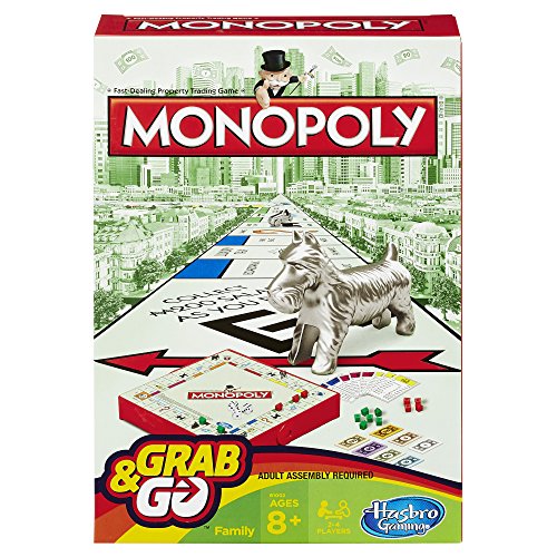 Book Cover Monopoly Grab and Go Game (Travel Size)