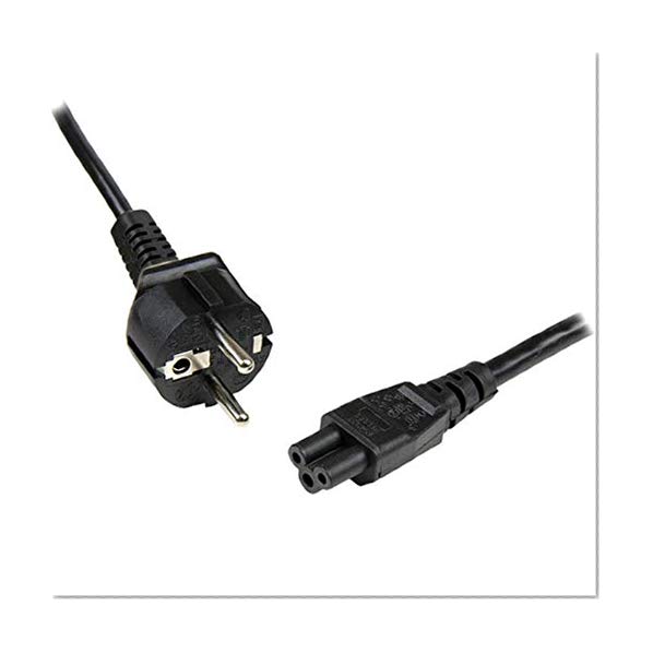 StarTech.com Cordon d'alimentation en trèfle Schuko CEE7 vers IEC 320 C5 1m pour PC portable - Câble secteur tripolaire EU à C5 - M/F Noir