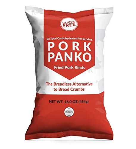 Pork Panko - 0 Carb Pork Rind Breadcrumbs - Keto and Paleo Friendly, Naturally Gluten-Free and Carb-Free, Crispy Topping, Pork Chop Breading, Paleo Crab Cakes, Keto Meatloaf (16oz)
