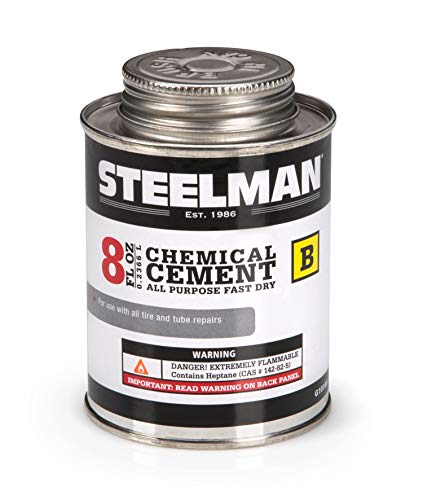 Book Cover Steelman Chemical Vulcanizing Cement for Rubber Tire and Tube Repairs - 8oz. Fast-Drying, Contains Vulcanization Accelerators, Suitable for Chemical or Heat Vulcanization