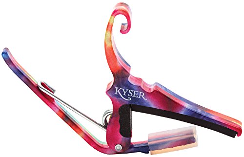 Book Cover Kyser Quick-Change Capo for 6-string acoustic guitars - Tie-Dye