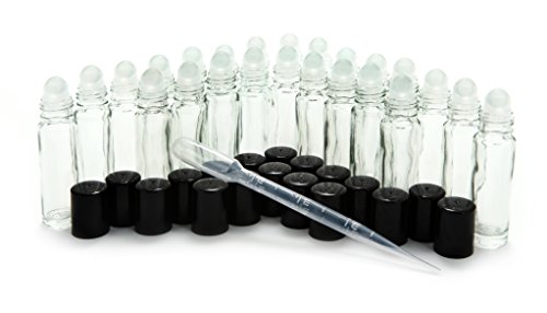 Book Cover Vivaplex 24 count, clear, 10 ml glass roll-on bottles with 3-3 ml droppers