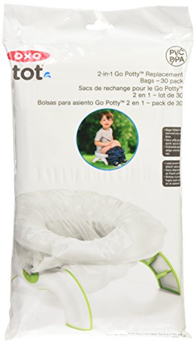 Book Cover OXO Tot 2-in-1 Go Potty Refill Bags, 30 Count , White