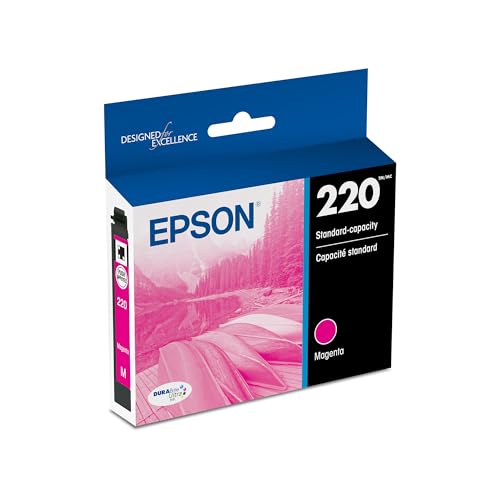 Epson 220 DURABrite Ultra Standard Capacity Ink Cartridge, Magenta (T220320)