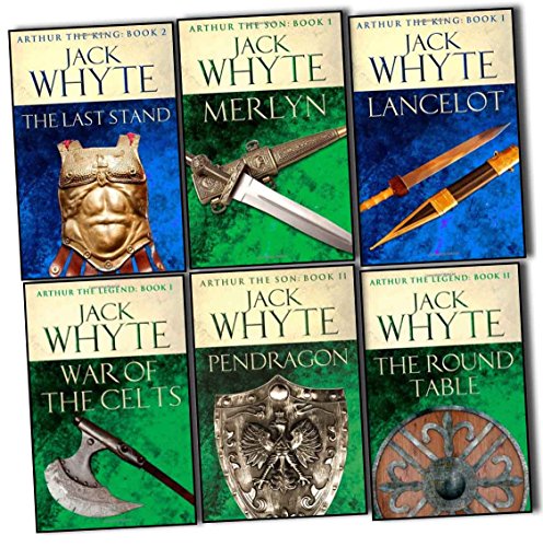 Jack Whyte Legends of Camelot 6 Books Collection Pack Set (The Round Table:9, War of the Celts:8, Merlyn:6, Pendragon:7, The Last Stand:5, Lancelot:4)