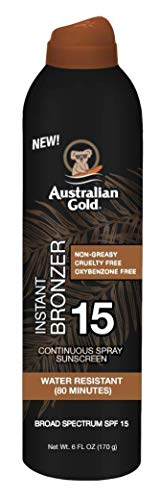 Australian Gold Continuous Spf#15 Spray 6 Ounce With Bronzer (177ml) (2 Pack)