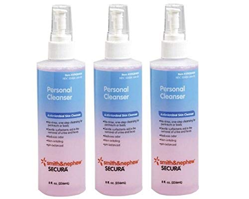 Secura Personal Cleanser - 8 Ounce Spray - Pack of 3