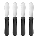 New Star Foodservice 43013 Plastic Handle Butter Spreader, 8.75-Inch, Black, Set of 4