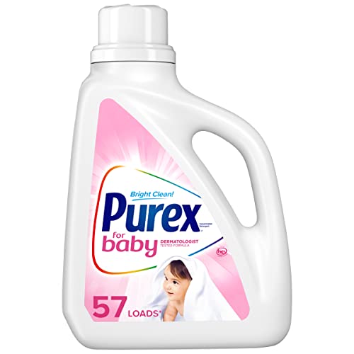 Book Cover Purex Liquid Laundry Detergent for Baby, 75 Fluid Ounces, 57 Loads