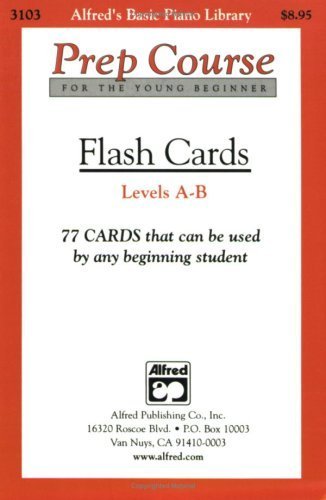 Alfred's Basic Piano Prep Course Flash Cards: Levels A & B, Flash Cards (Alfred's Basic Piano Library) by Palmer, Willard, Manus, Morton, Lethco, Amanda (1989) Cards