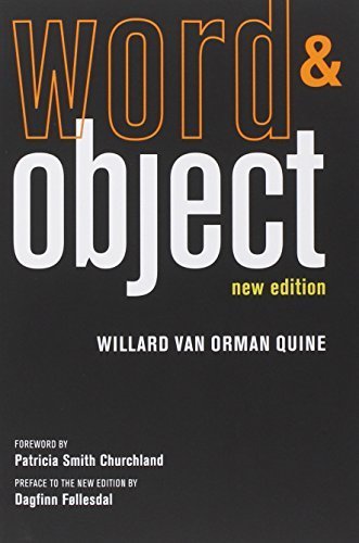 Word and Object by Quine, Willard Van Orman (2013) Paperback