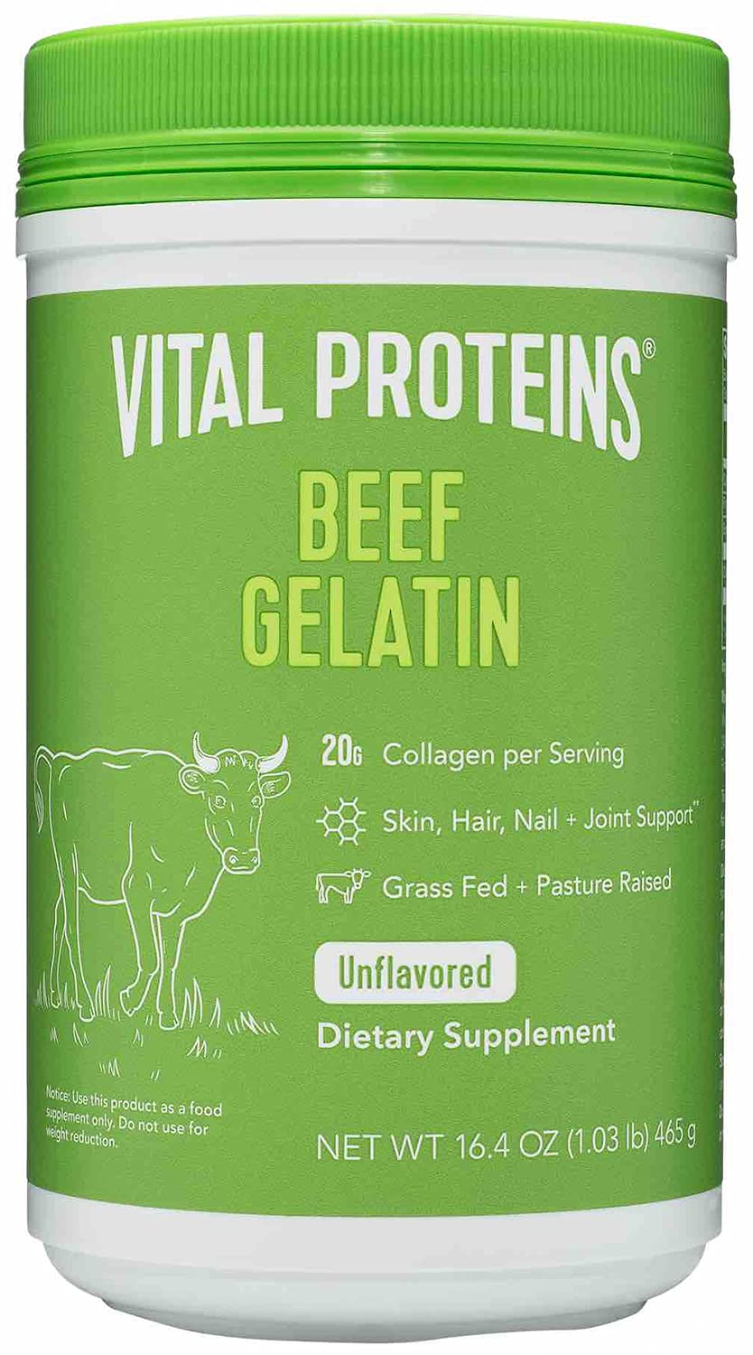 Book Cover Vital Proteins Beef Gelatin Powder - Grass-Fed 16.4 oz