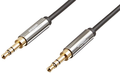 Book Cover Amazon Basics 3.5 mm Male to Male Stereo Audio Aux Cable, 4 Feet, 1.2 Meters