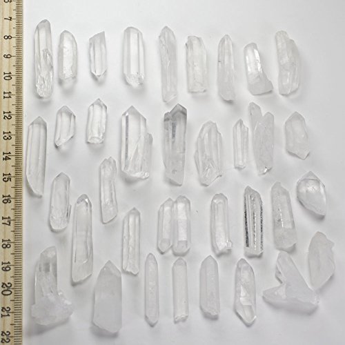 Book Cover Hypnotic Gems 120g 4.2oz Natural Clear Quartz Crystal Points Shards 30-50 Piece Lot Average Brand