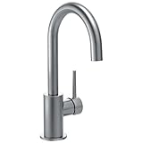 Delta Faucet Trinsic Bar Faucet Brushed Nickel, Bar Sink Faucet Single Hole, Wet Bar Faucets Single Hole, Prep Sink Faucet, Faucet for Bar Sink, Kitchen Faucet, Arctic Stainless 1959LF-AR