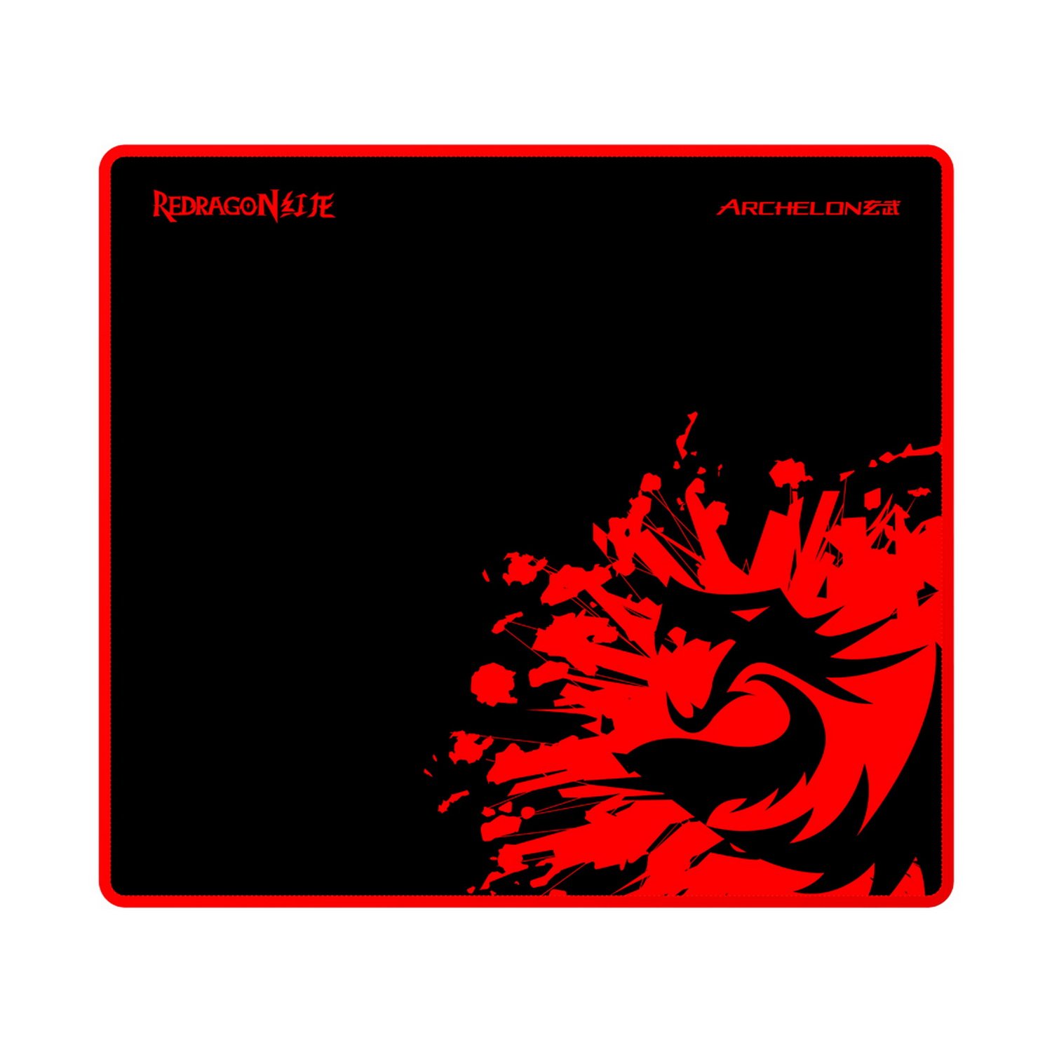 Book Cover Redragon P001 ARCHELON Gaming Mouse Pad, Stitched Edges, Waterproof, Ultra Thick Silky Smooth 12.99 x 10.24 x 0.2 inches (Large-Size) (12.99 x 10.24 x 0.2 inches Large-Size) Red & Black