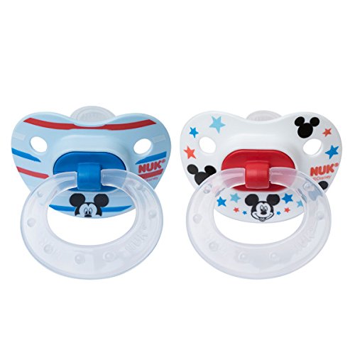 Book Cover NUK Disney Baby Puller Pacifier, 6-18 Months, Mickey Mouse, 1 pk