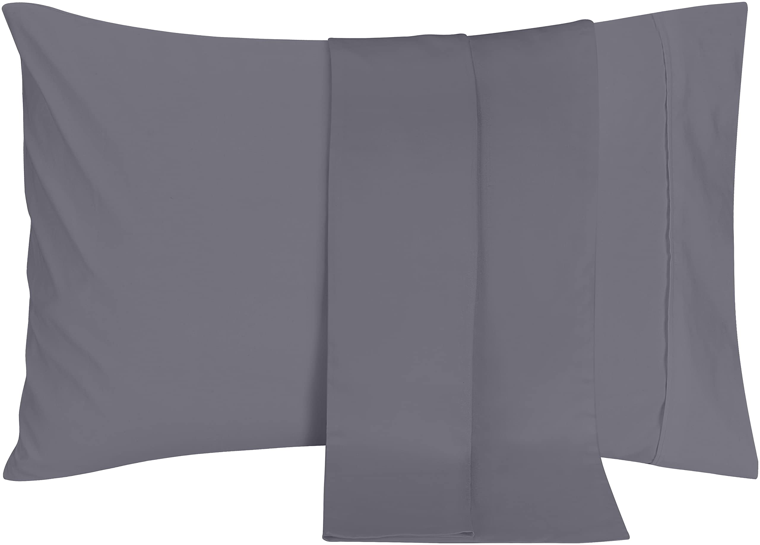 Book Cover Utopia Bedding King Pillowcases - 2 Pack - Envelope Closure - Soft Brushed Microfiber Fabric - Shrinkage and Fade Resistant Pillow Covers 20 X 40 Inches (King, Grey) King Grey