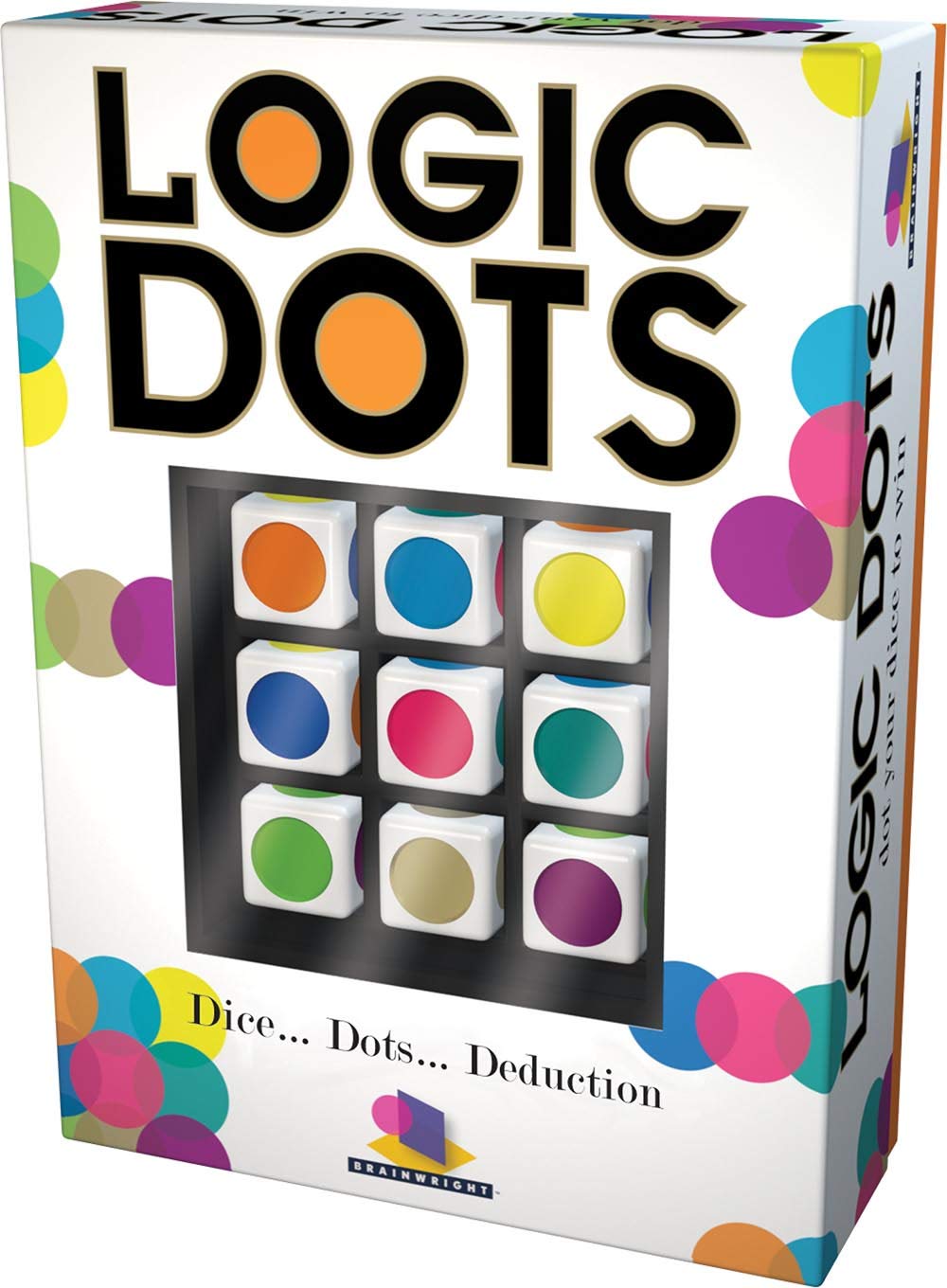 Book Cover Brainwright Logic, Dice Dots Deduction Puzzle Multi-colored, 5