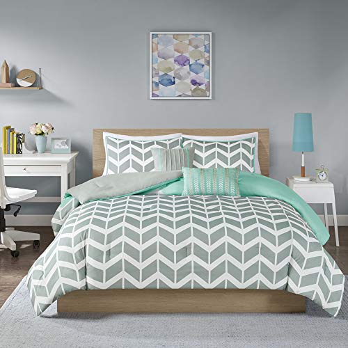 Book Cover Intelligent Design Nadia Comforter Set, Twin/Twin XL, Teal