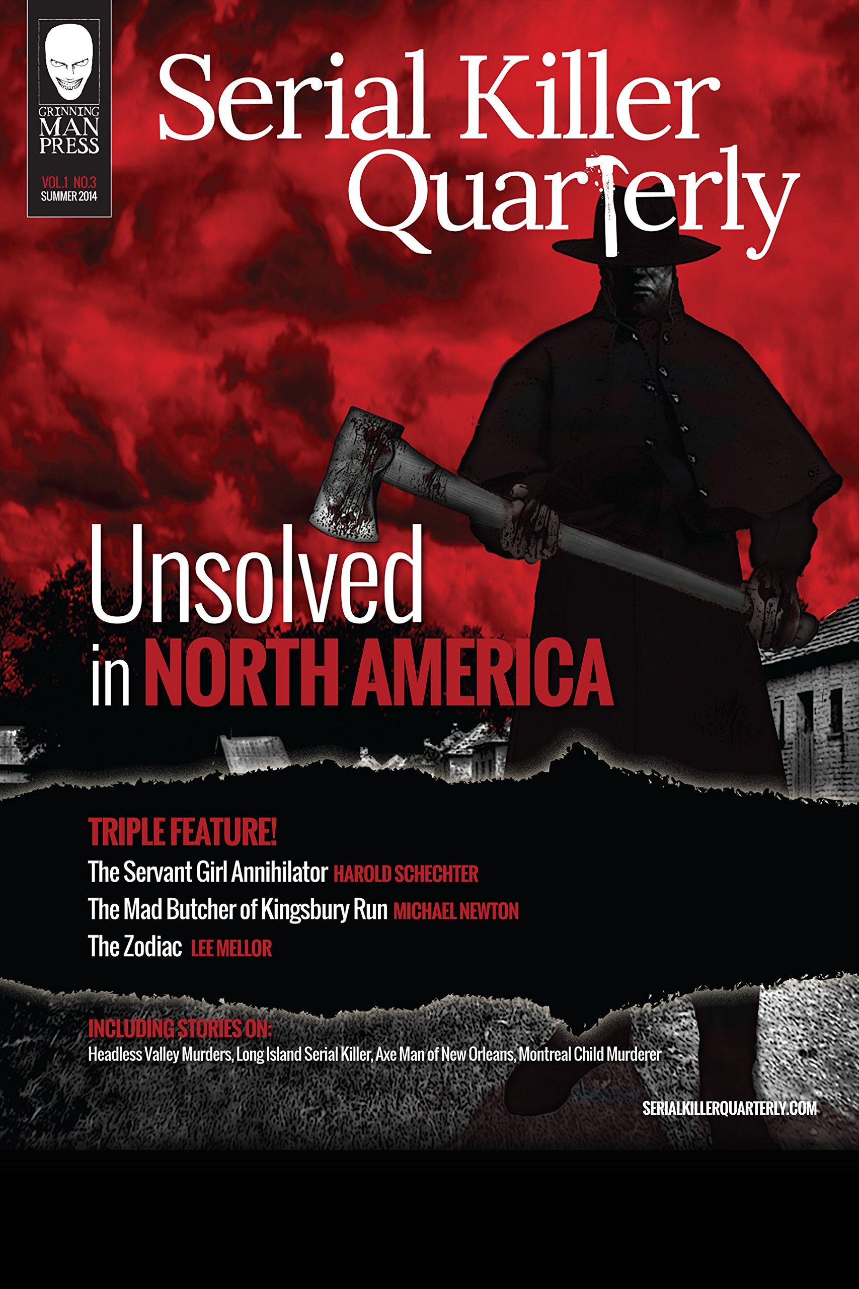Book Cover Serial Killer Quarterly Vol.1 No.3 “Unsolved in North America”