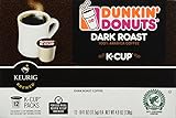 Dunkin' Donuts Hot Bevrage K-Cups (Dark Roast, One Box (12 Pods)