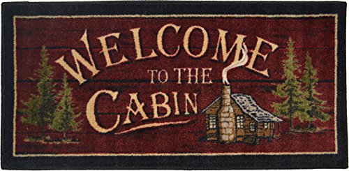 Book Cover Cozy Cabin CC5268 Welcome to the Cabin Non Skid Rug 20