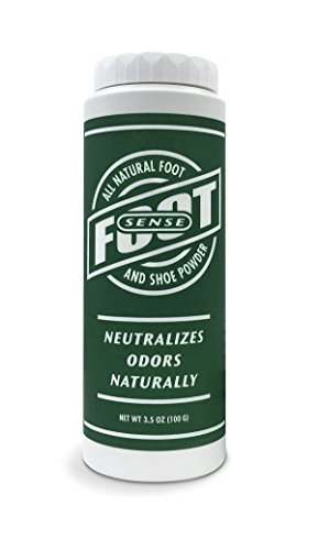 Natural Shoe Deodorizer Powder & Foot Odor Eliminator - for Smelly Shoes, Body, Stinky Feet. Use for Jock Itch and Athletes Foot. FOOT SENSE (1 Pack)