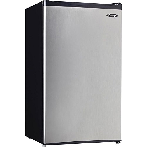 Danby Designer 3.2 Cubic Feet Compact Refrigerator (DCR032C1BSLDD), Silver