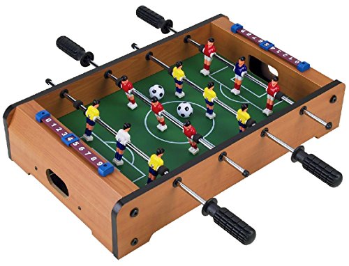Book Cover Wooden Classic Mini Table Top Foosball (Soccer) Game Set - 20