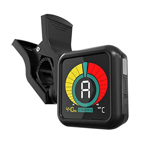 Book Cover KLIQ UberTuner - Professional Clip-On Tuner for All Instruments (multi-key modes) - with Guitar, Ukulele, Violin, Bass & Chromatic Tuning Modes (also for Mandolin and Banjo)