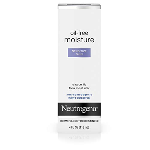 Neutrogena Oil-Free Moisture Facial Moisturizer, Sensitive Skin 4 oz