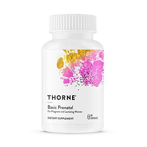 Book Cover Thorne Research - Basic Prenatal - Folate Multivitamin for Women - 90 Capsules