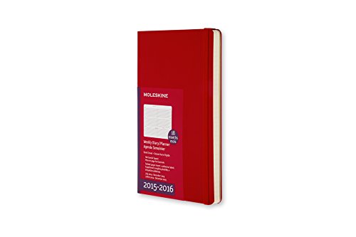 Moleskine 2015-2016 Weekly Planner, Horizontal, 18M, Pocket, Scarlet Red, Hard Cover (3.5 x 5.5)