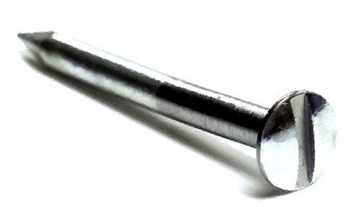 Bent Official Pine Derby Axle - 1.5 Degree Bend with Easy Turn Screw Driver Slot for Derby Cars - Polished Pre Bent for a Steering Axle (1 axle)