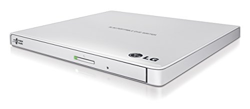 Book Cover LG Electronics 8X USB 2.0 Super Multi Ultra Slim Portable DVD+/-RW External Drive with M-DISC Support, Retail (White) GP65NW60