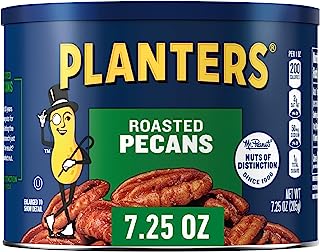 Planters Pecans, Roasted & Salted, 7.25 Ounce Canister