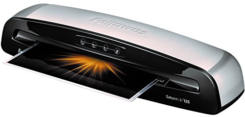 Book Cover Fellowes 5736601 Laminator Saturn3i 125, 12.5 inch, Rapid 1 Minute Warm-up Laminating Machine, with Laminating Pouches Kit